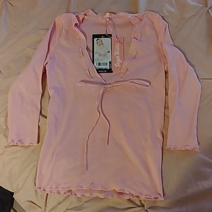 NWT Sugar Thrillz Holy Babe Velvet Top